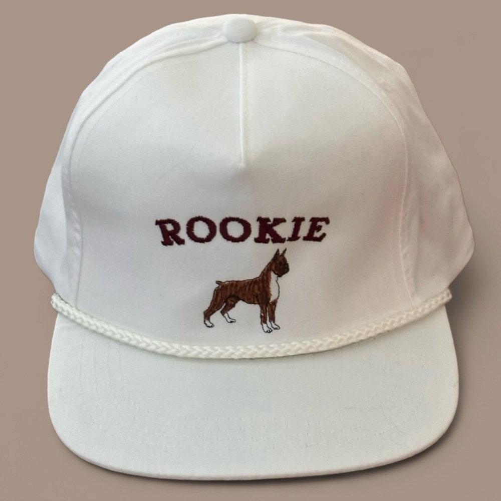 Boxer Adjustable Flat Bill Trucker Cap. OSFM